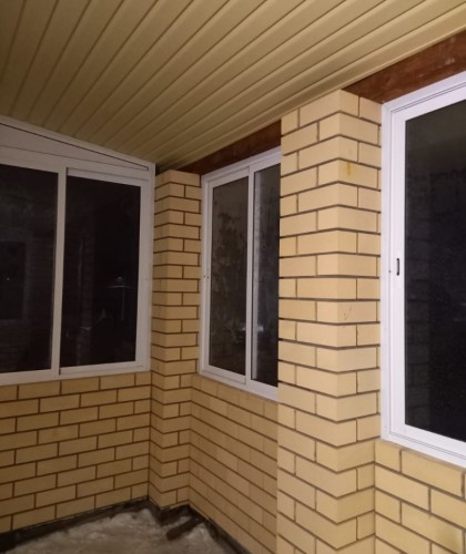 Остекление веранды в Горном щите, входная группа