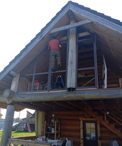 Витражное остекление ламинированными конструкциями