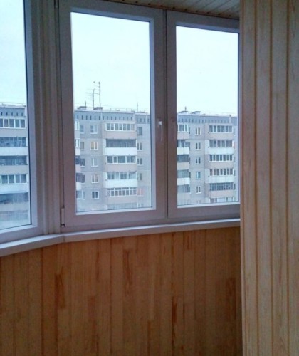 Установка и обшивка вагонкой балкона по радиусу