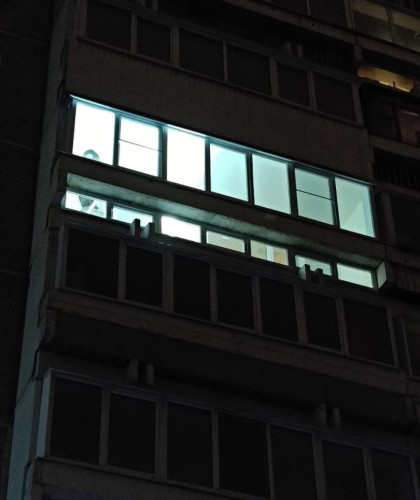 Установка лоджии с отделкой