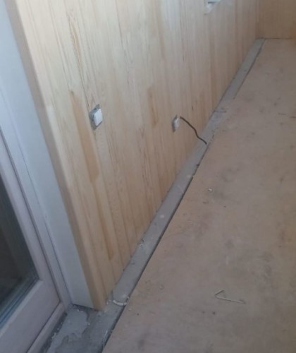 Монтаж , утепление ламинированной лоджии