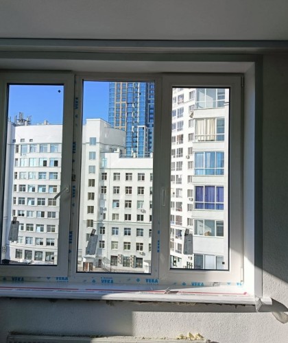 Замена окон от застройщика на шумозащитные окна Veka 82