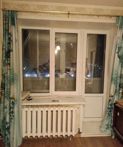 Холодное остекление и отделка балкона