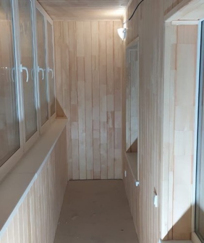 Утепление балкона, обшивка вагонкой внутри и снаружи