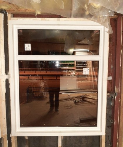 Остекление радиусными (панорамными конструкциями) после аварии с Порше Каен