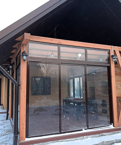 Портальная откатная конструкция