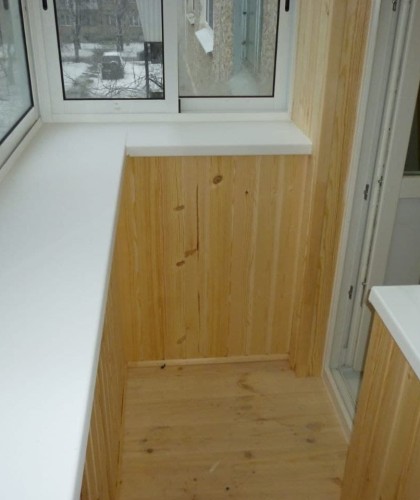 Остекление двух балконов с отделкой и обшивкой