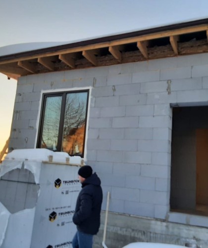 Монтаж окон с ламинацией профиля