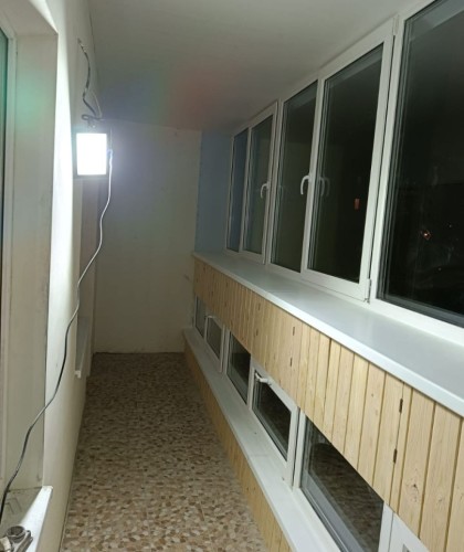 Установка лоджии с отделкой