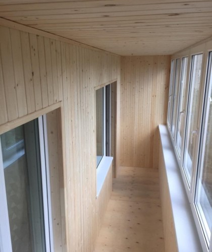 Теплое остекление и отделка лоджии. Комплекс работ