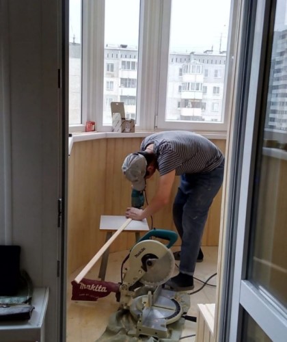 Установка и обшивка вагонкой балкона по радиусу