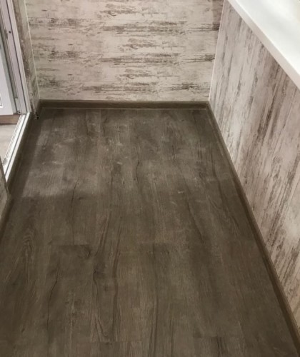 Остекление и полная отделка лоджии, обшивка МДФ