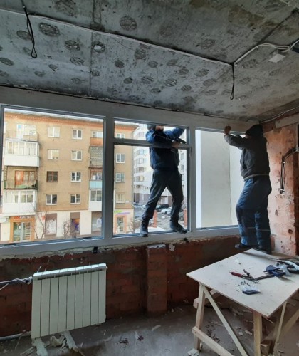 Замена окон от застройщика на шумозащитные семикамерные окна  Veka 70