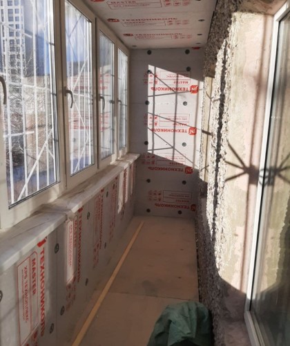 Утепление балкона, обшивка вагонкой внутри и снаружи