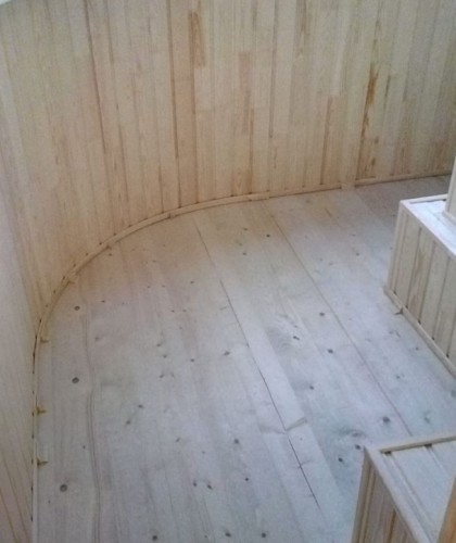 Установка и обшивка вагонкой балкона по радиусу