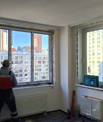 Замена окон от застройщика на шумозащитные окна Veka 82