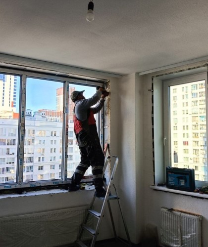 Замена окон от застройщика на шумозащитные окна Veka 82