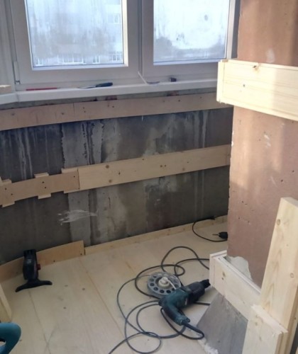 Установка и обшивка вагонкой балкона по радиусу