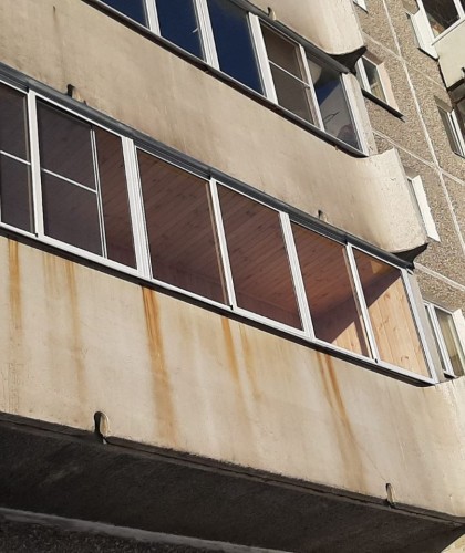 Остекление шестиметровой лоджии с отделкой