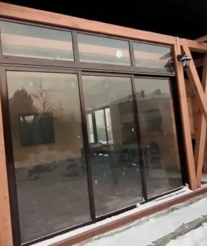 Портальная откатная конструкция