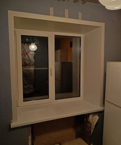 Установка двух окон на первом этаже