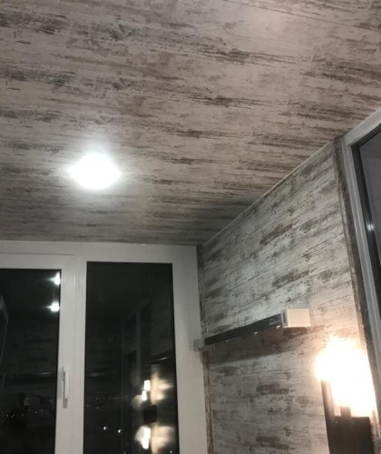 Остекление и полная отделка лоджии, обшивка МДФ