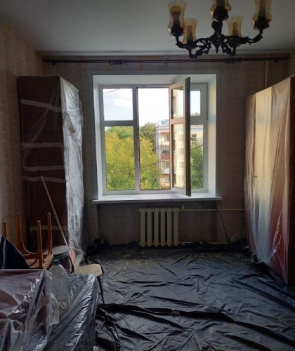 Установка трех окон в кирпичном доме