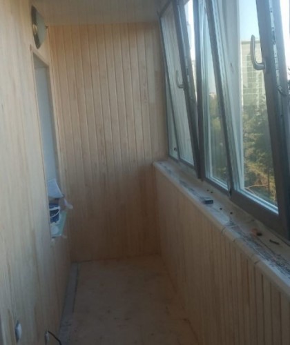 Монтаж , утепление ламинированной лоджии