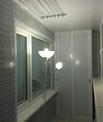 Теплая лоджия с цветными панелями ПВХ