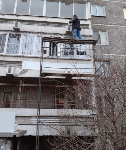 Утепление балкона, обшивка вагонкой внутри и снаружи