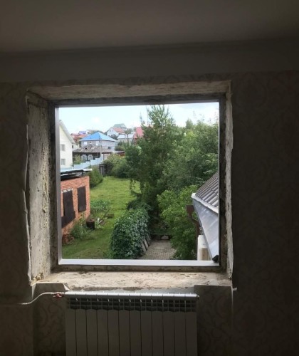 Замена окон в коттедже