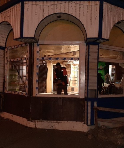 Остекление радиусными (панорамными конструкциями) после аварии с Порше Каен