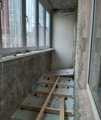 Утепление балкона, обшивка вагонкой внутри и снаружи