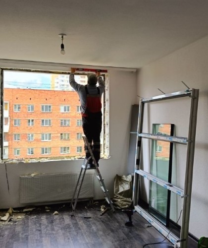 Замена окон от застройщика на шумозащитные окна Veka 82