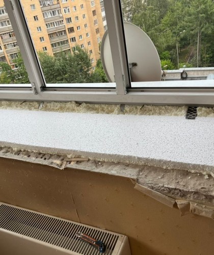 Установка сложного эркерного окна