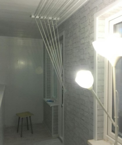 Теплая лоджия с цветными панелями ПВХ