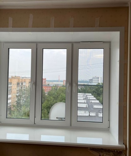 Установка сложного эркерного окна