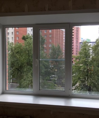 Монтаж окна из профиля Veka 70