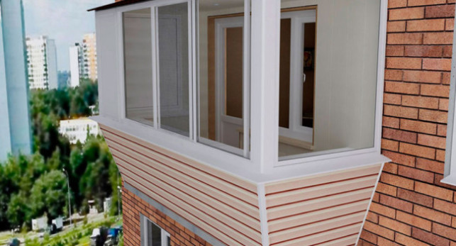 Балкон "под ключ" с крышей и выносом