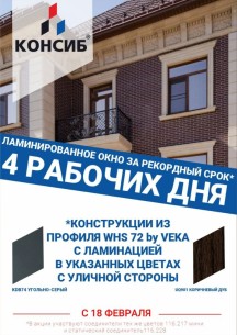 Ламинированное окно за рекордный срок!