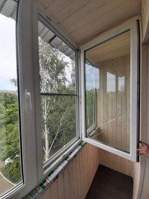 Установка теплого ПВХ балкона