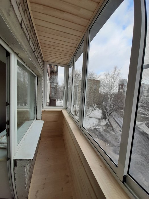 Балкон с отделкой