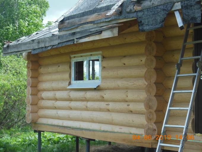 Установка окон в деревянном доме